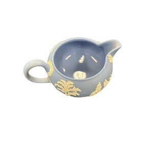 Wedgwood Blue Jasperware Creamer J1000 2506 Vintage Stoneware
